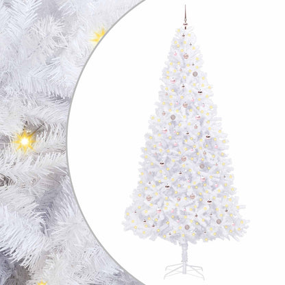 Artificial Christmas Tree with Stand White 300 cm PVC and Steel