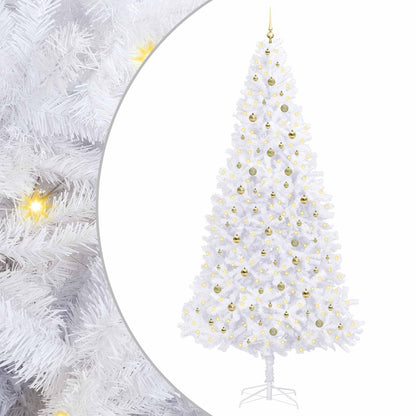 Artificial Christmas Tree with Stand White 300 cm PVC and Steel
