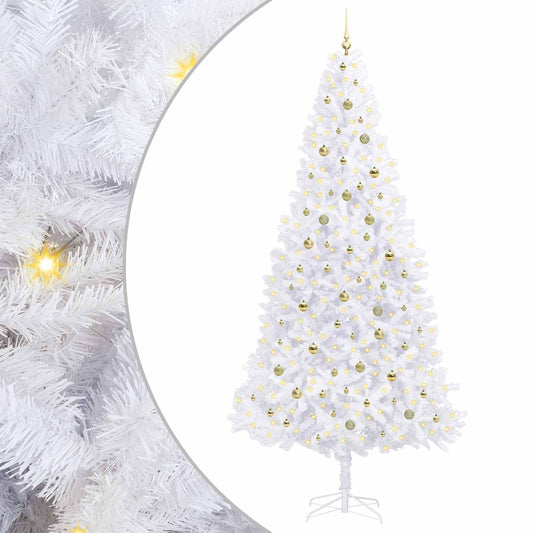 Artificial Christmas Tree with Stand White 300 cm PVC and Steel