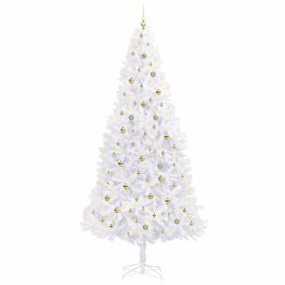 Artificial Christmas Tree with Stand White 300 cm PVC and Steel