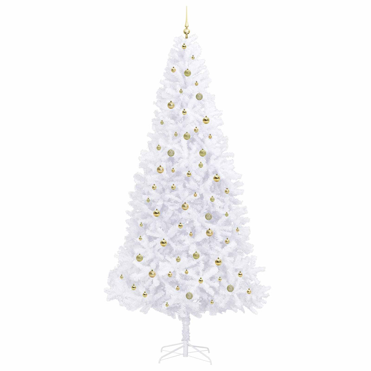 Artificial Christmas Tree with Stand White 300 cm PVC and Steel