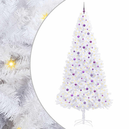 Artificial Christmas Tree with Stand White 300 cm PVC and Steel
