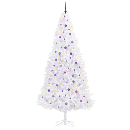 Artificial Christmas Tree with Stand White 300 cm PVC and Steel