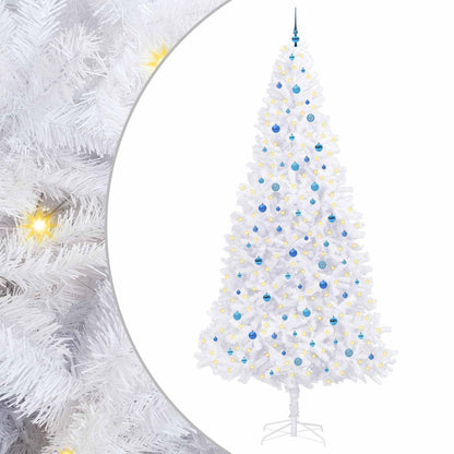 Artificial Christmas Tree with Stand White 300 cm PVC and Steel