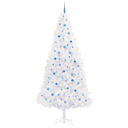 Artificial Christmas Tree with Stand White 300 cm PVC and Steel