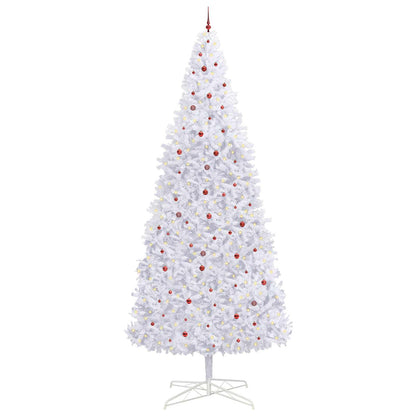 Artificial Christmas Tree with Stand White 400 cm PVC and Steel