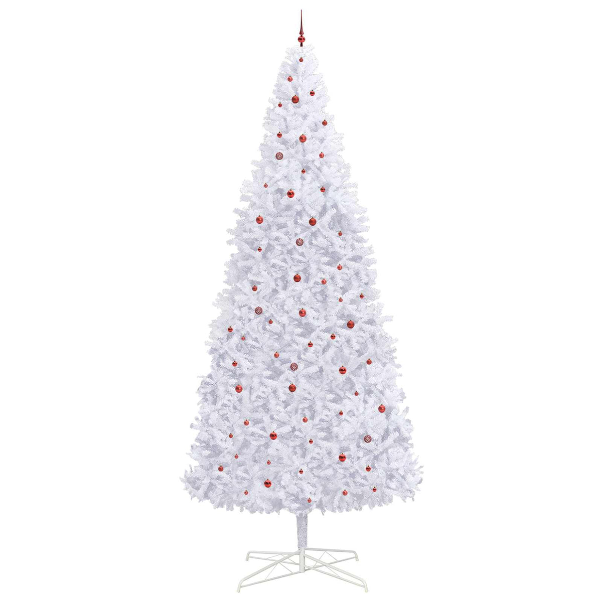 Artificial Christmas Tree with Stand White 400 cm PVC and Steel