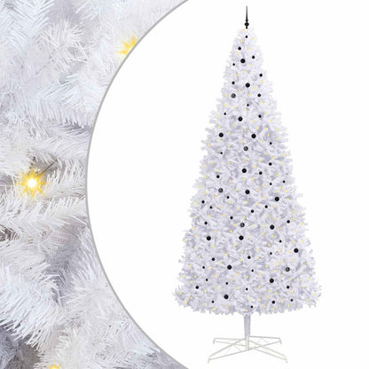 Artificial Christmas Tree with Stand White 400 cm PVC and Steel