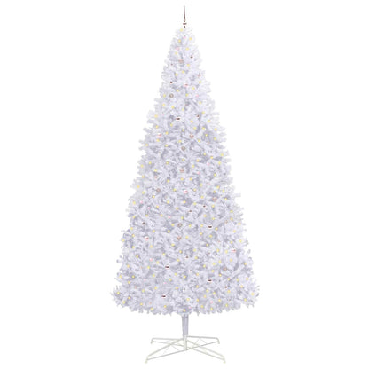 Artificial Christmas Tree with Stand White 400 cm PVC and Steel