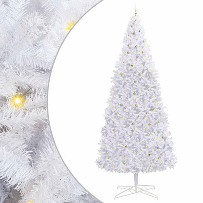 Artificial Christmas Tree with Stand White 400 cm PVC and Steel