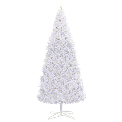 Artificial Christmas Tree with Stand White 400 cm PVC and Steel
