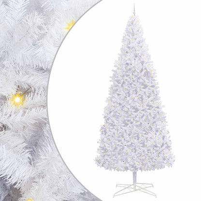 Artificial Christmas Tree with Stand White 400 cm PVC and Steel