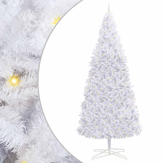 Artificial Christmas Tree with Stand White 400 cm PVC and Steel