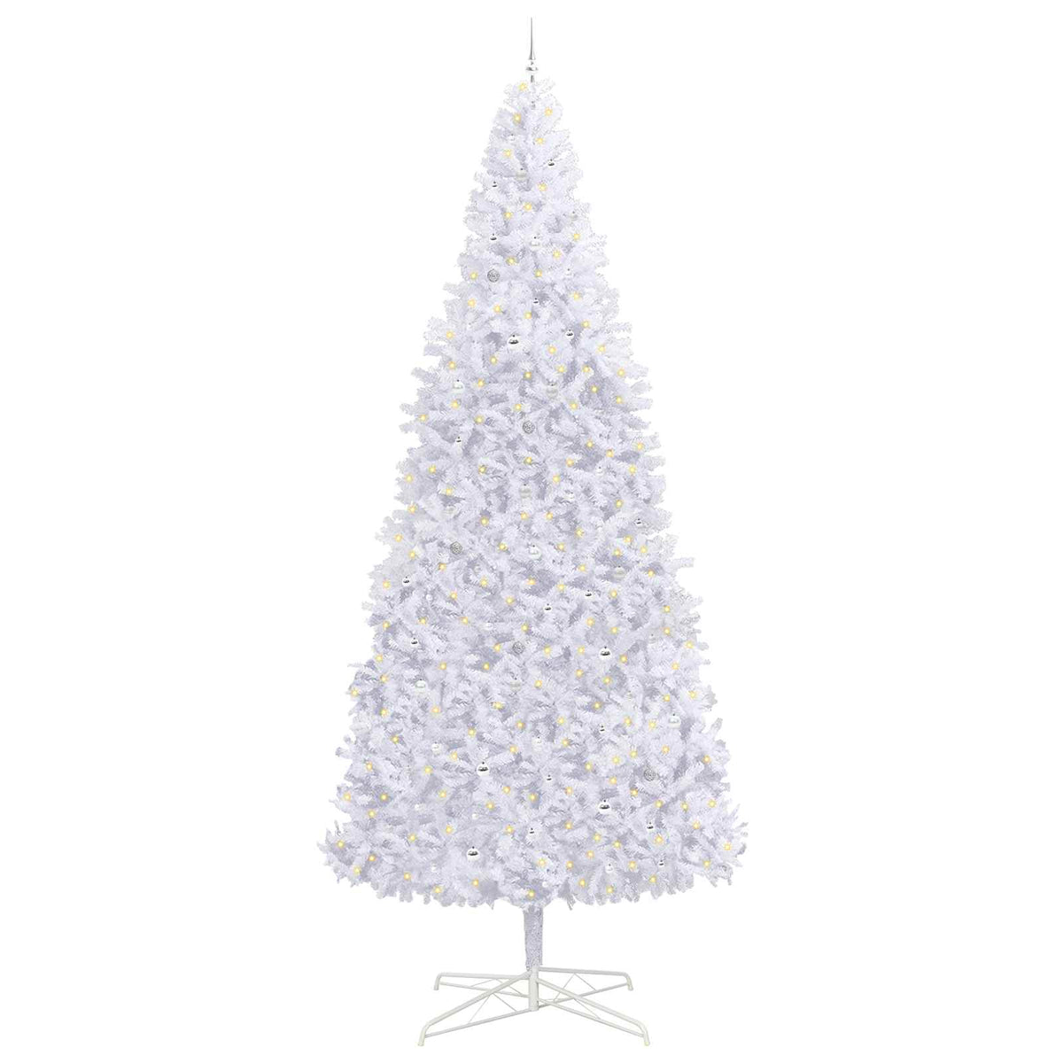Artificial Christmas Tree with Stand White 400 cm PVC and Steel