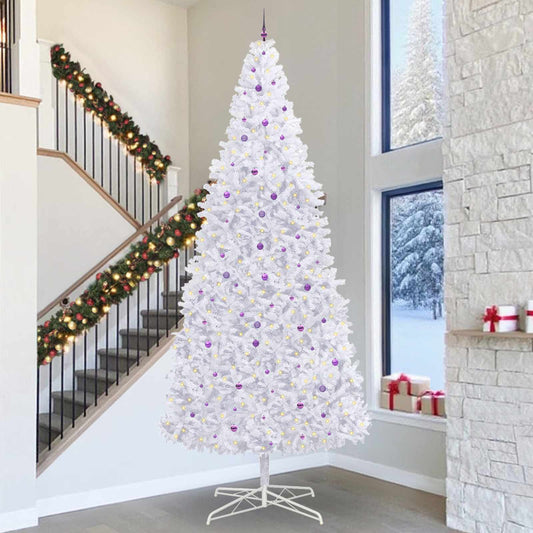 Artificial Christmas Tree with Stand White 400 cm PVC and Steel