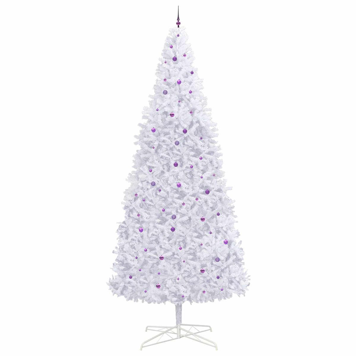 Artificial Christmas Tree with Stand White 400 cm PVC and Steel
