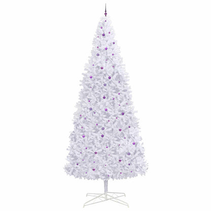Artificial Christmas Tree with Stand White 400 cm PVC and Steel