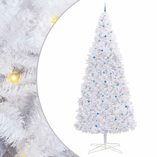 Artificial Christmas Tree with Stand White 400 cm PVC and Steel