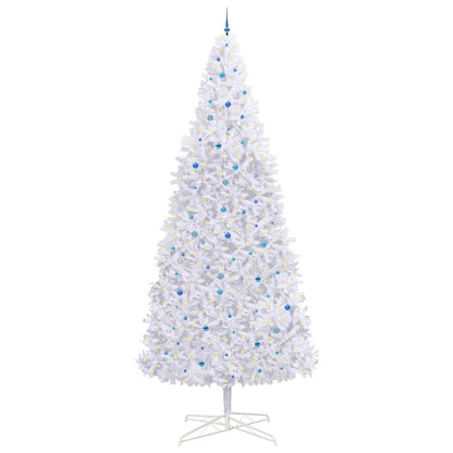 Artificial Christmas Tree with Stand White 400 cm PVC and Steel