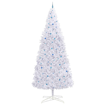 Artificial Christmas Tree with Stand White 400 cm PVC and Steel