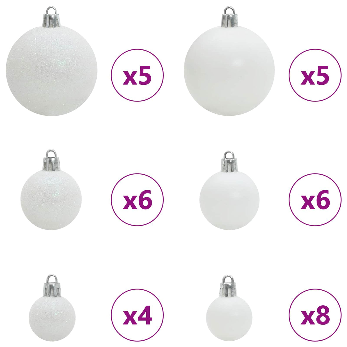 Artificial Hinged Christmas Tree White 120 cm PVC and Steel