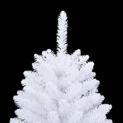 Artificial Hinged Christmas Tree White 150 cm PVC and Steel