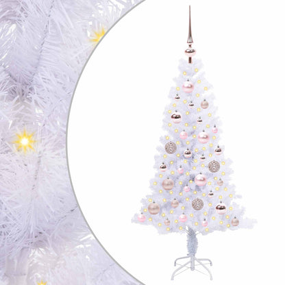 Artificial Christmas Tree with Stand White 120 cm PVC and Steel