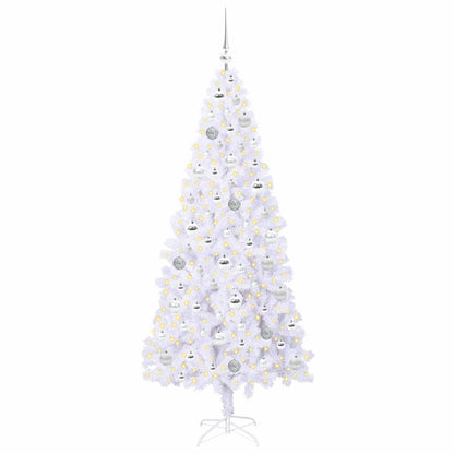 Artificial Christmas Tree with Stand White 180 cm PVC and Steel