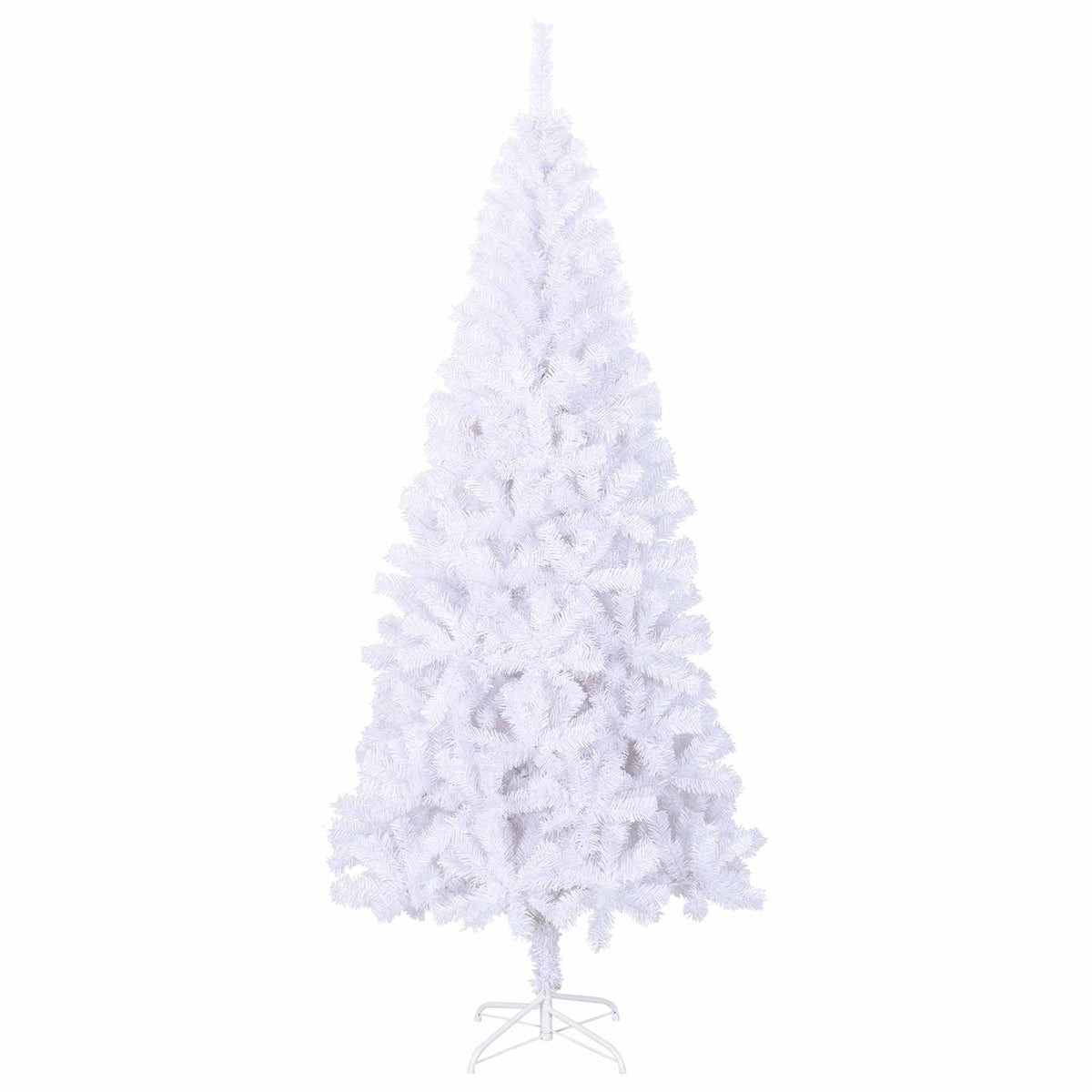Artificial Christmas Tree with Stand White 240 cm PVC and Steel