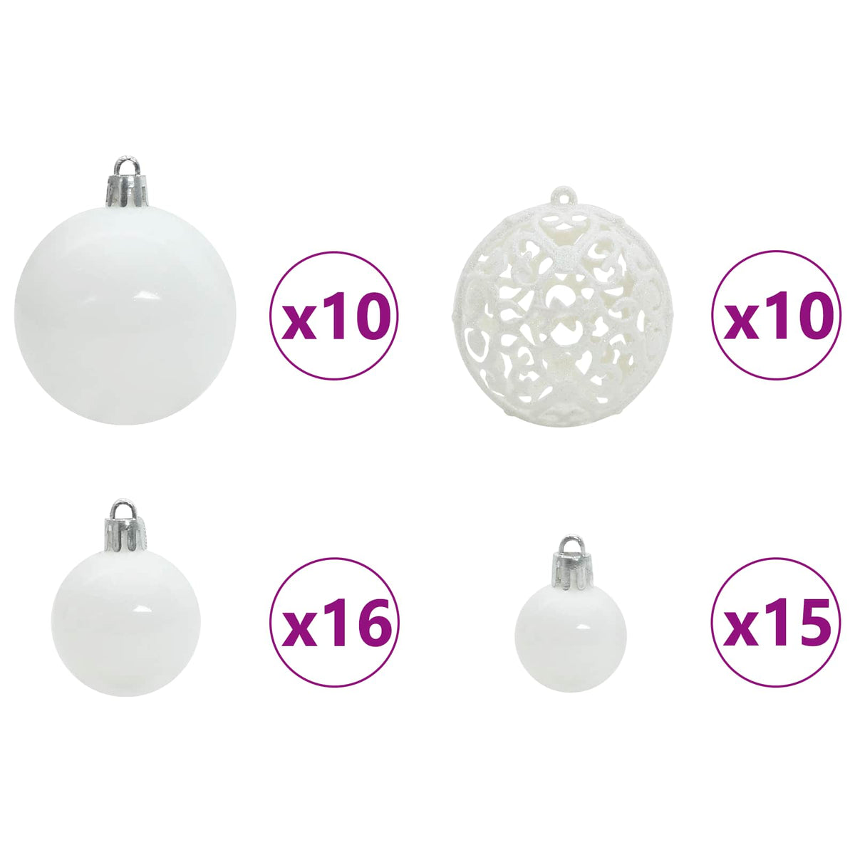 Artificial Christmas Tree with Stand White 240 cm PVC and Steel