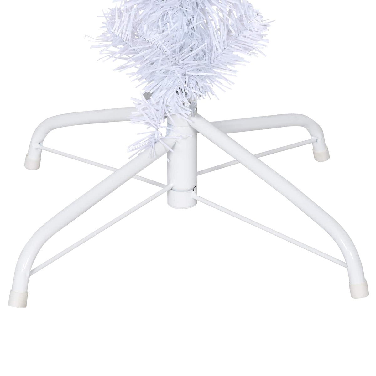 Artificial Christmas Tree with Stand White 120 cm PVC and Steel