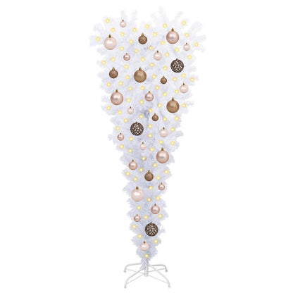 Artificial Christmas Tree with Stand White 120 cm PVC and Steel
