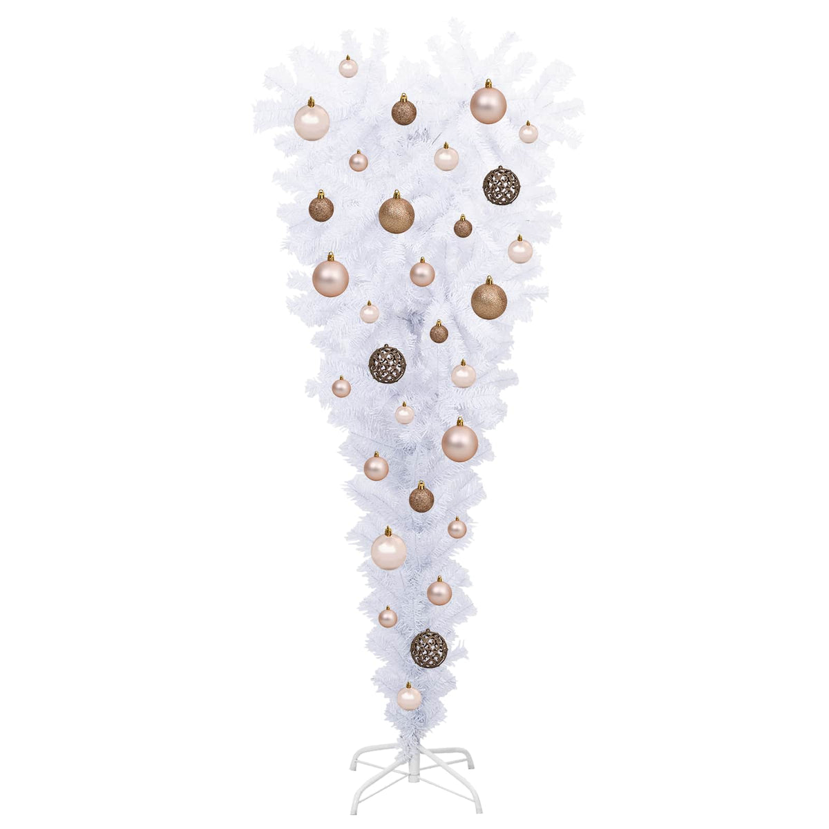 Artificial Christmas Tree with Stand White 120 cm PVC and Steel