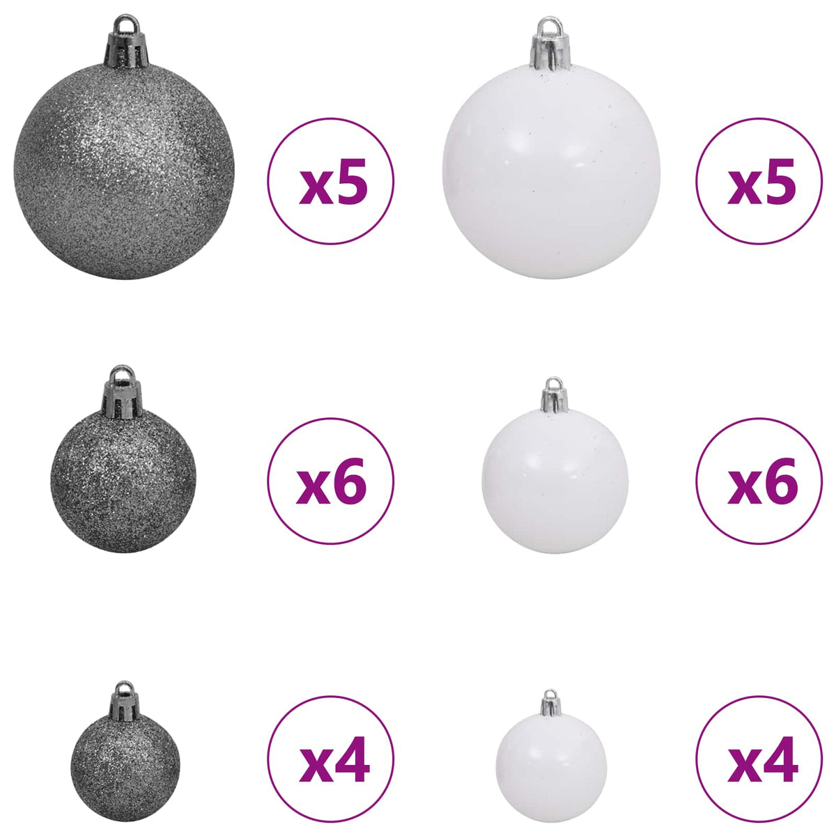 Artificial Christmas Tree with Stand White 120 cm PVC and Steel