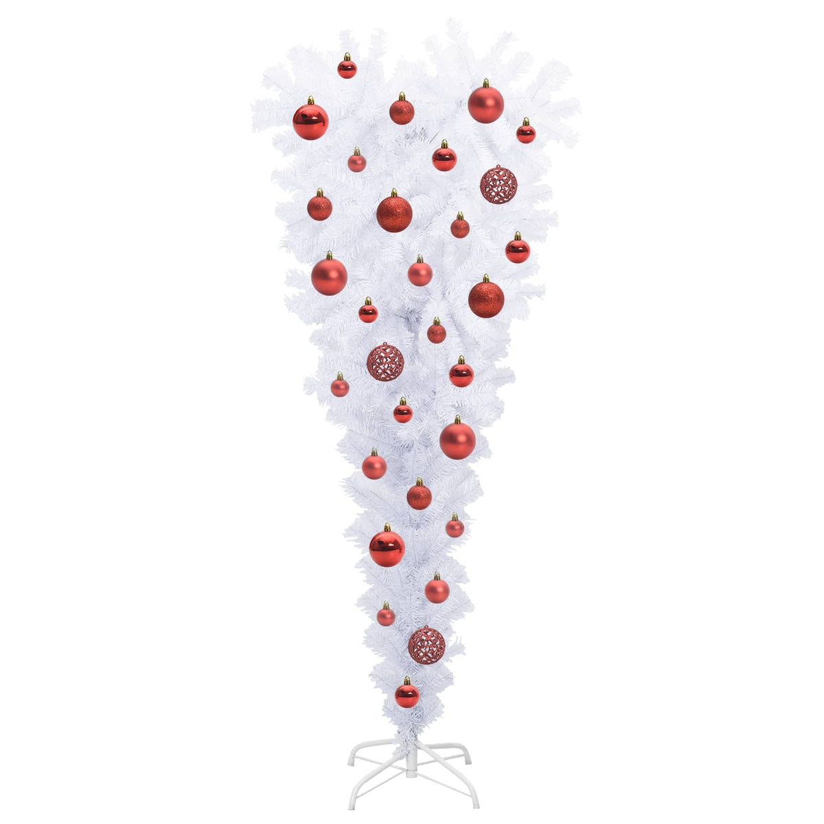 Artificial Christmas Tree with Stand White 120 cm PVC and Steel