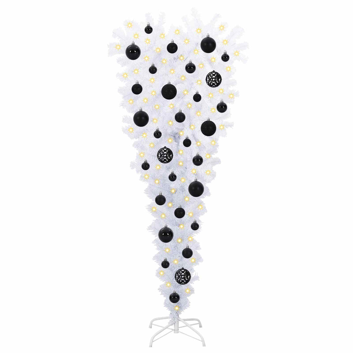Artificial Christmas Tree with Stand White 120 cm PVC and Steel