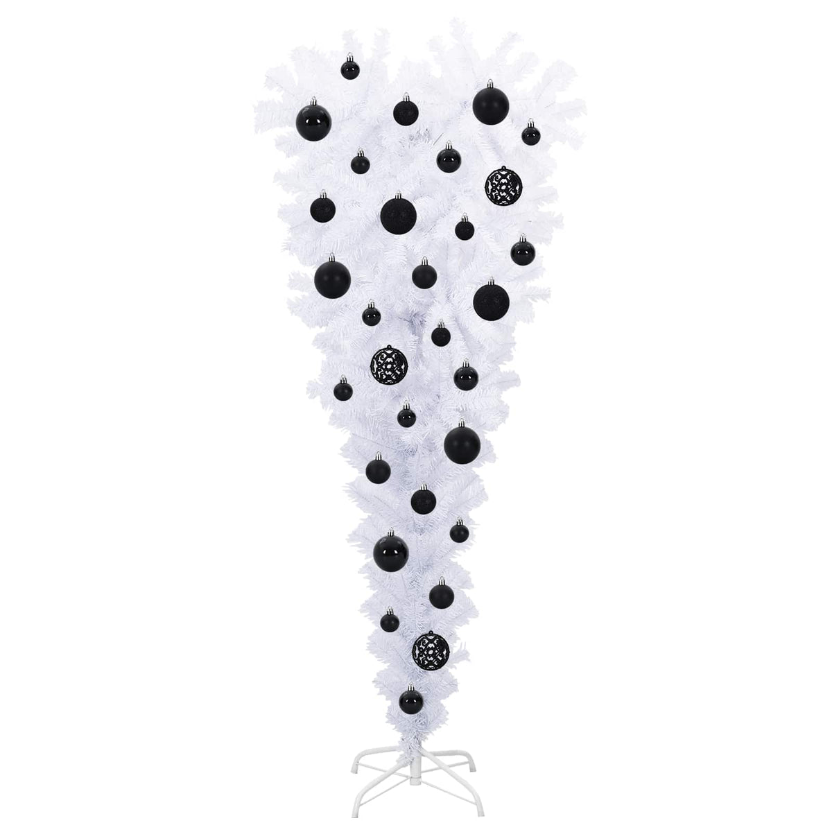 Artificial Christmas Tree with Stand White 120 cm PVC and Steel
