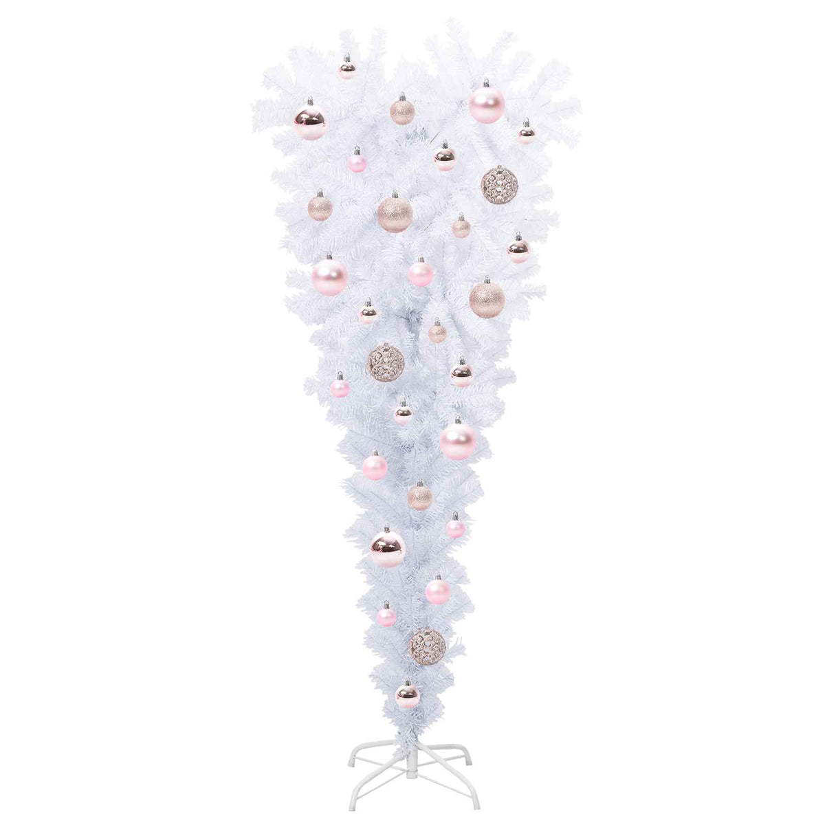 Artificial Christmas Tree with Stand White 120 cm PVC and Steel