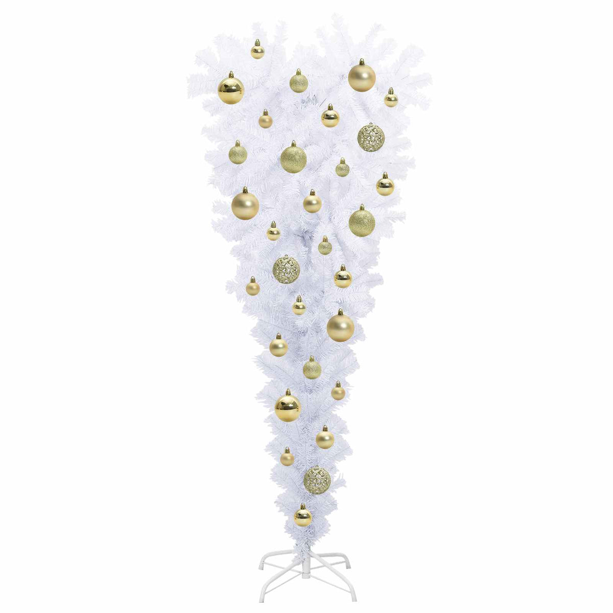 Artificial Christmas Tree with Stand White 120 cm PVC and Steel