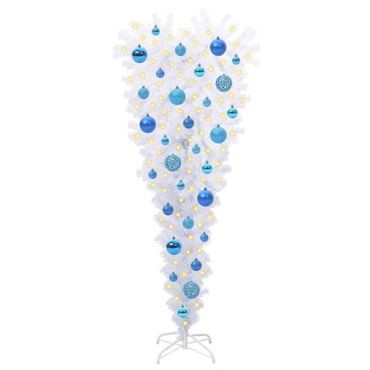 Artificial Christmas Tree with Stand White 120 cm PVC and Steel