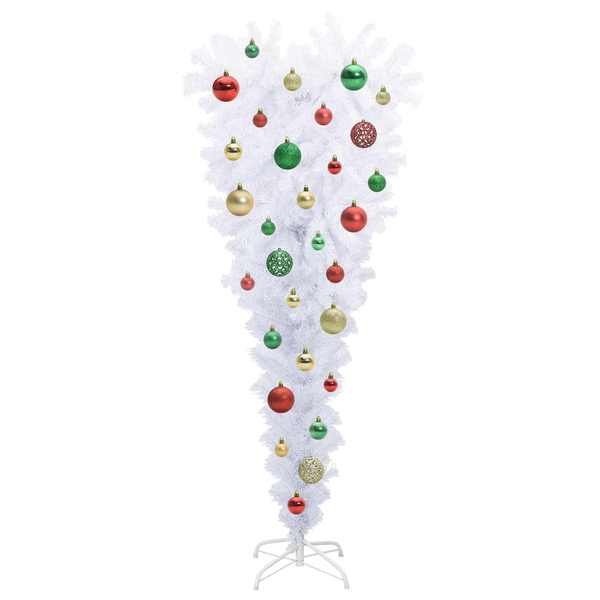 Artificial Christmas Tree with Stand White 120 cm PVC and Steel