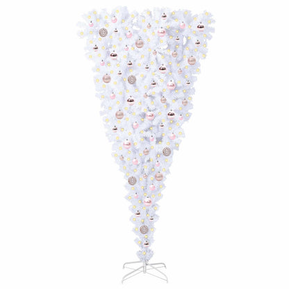 Artificial Christmas Tree with Stand White 180 cm PVC and Steel