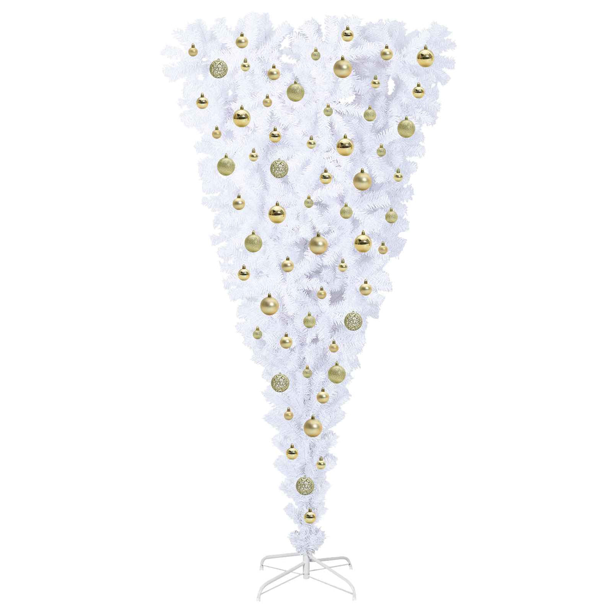 Artificial Christmas Tree with Stand White 180 cm PVC and Steel