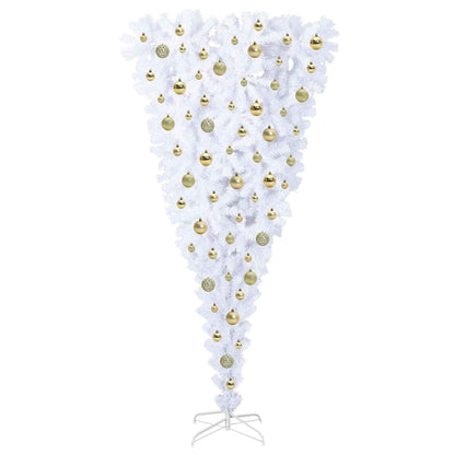 Artificial Christmas Tree with Stand White 180 cm PVC and Steel