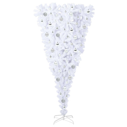 Artificial Christmas Tree with Stand White 180 cm PVC and Steel