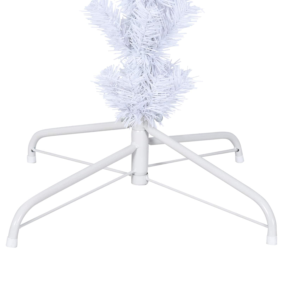 Artificial Christmas Tree with Stand White 210 cm PVC and Steel