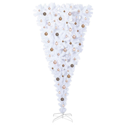 Artificial Christmas Tree with Stand White 210 cm PVC and Steel