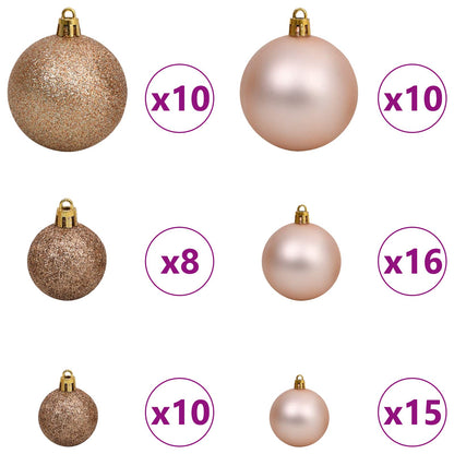 Artificial Christmas Tree with Stand White 210 cm PVC and Steel