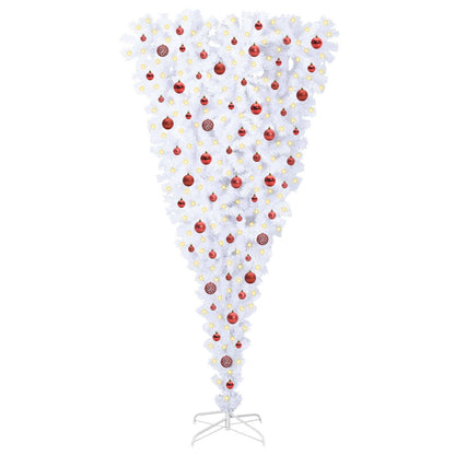 Artificial Christmas Tree with Stand White 210 cm PVC and Steel