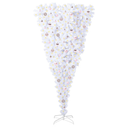 Artificial Christmas Tree with Stand White 210 cm PVC and Steel